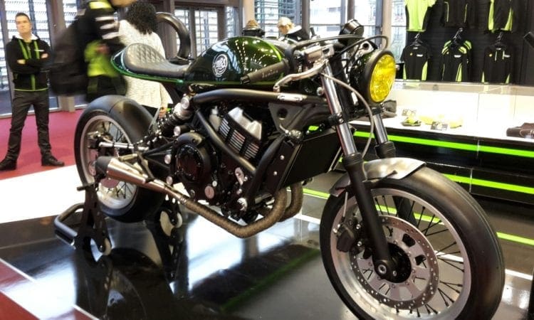 Kawasaki unveils awesome Vulcan S Cafe Racer at Paris Show