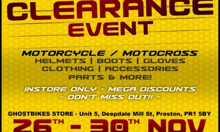 MEGA-sale of huge motorcycle kit range going on now at Ghostbikes.com