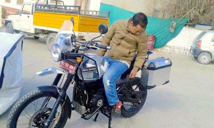 Royal Enfield Himalayan finished prototype snapped