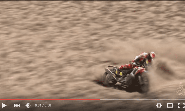 VIDEO: Brutal high speed Dakar crash (and he gets back on!)