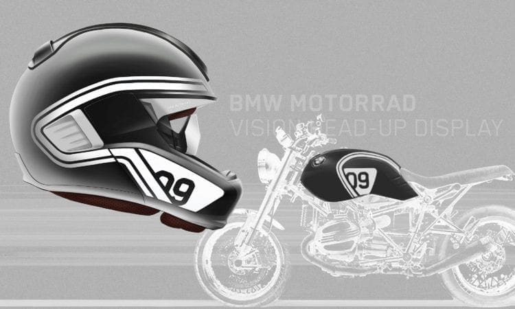 SCOOP: BMW concepts for motorcycle laser light and helmet with head-up display