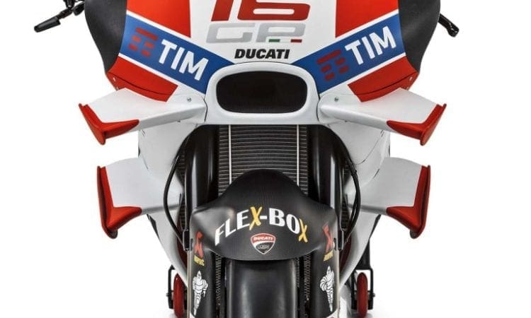 Hi-res images of 2016 Desmo 16 GP bike show four fairing wings in detail