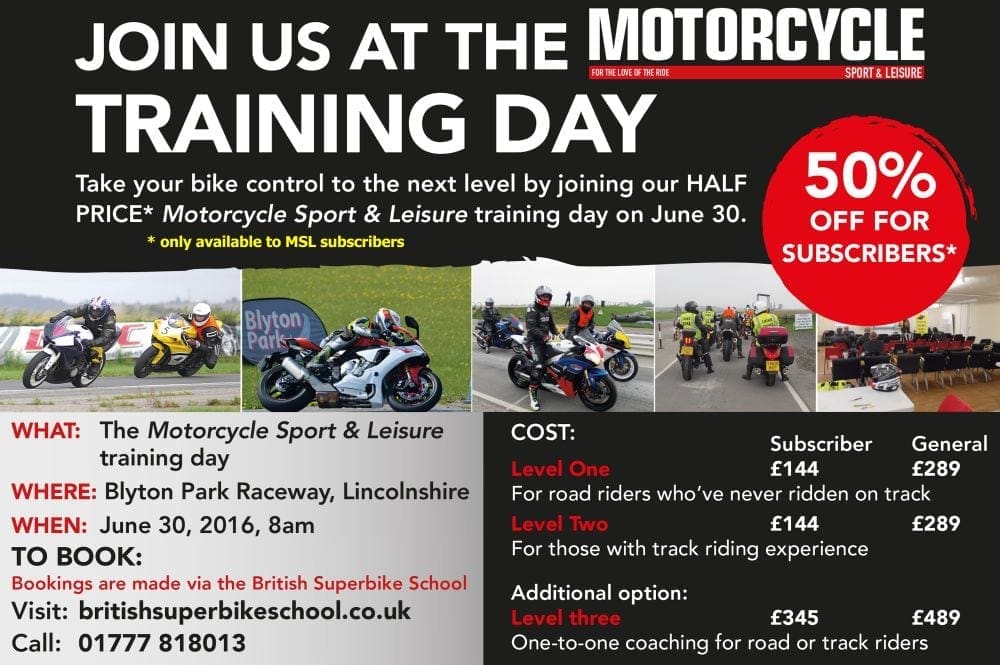 Join MoreBikes for a day of advanced training