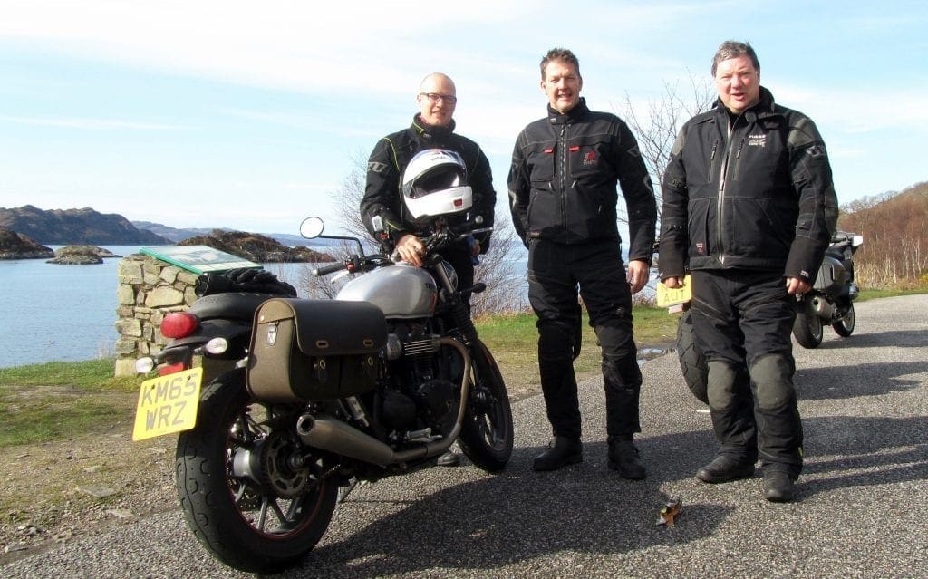 The riders from left to right: Mikko Nieminen, Nick Leggott, Andy Frith