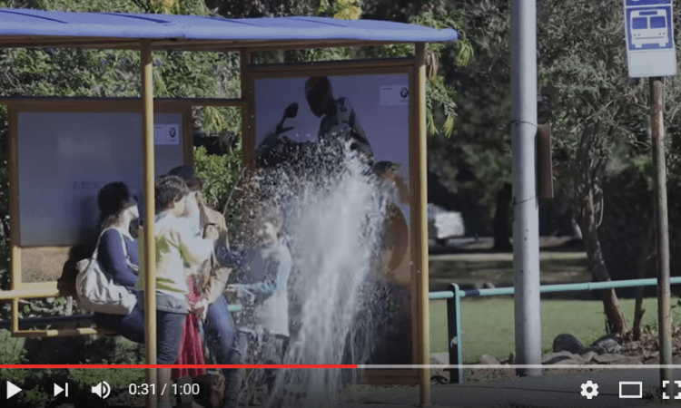 Video: BMW’s South African TV ad splashes stooges superbike style