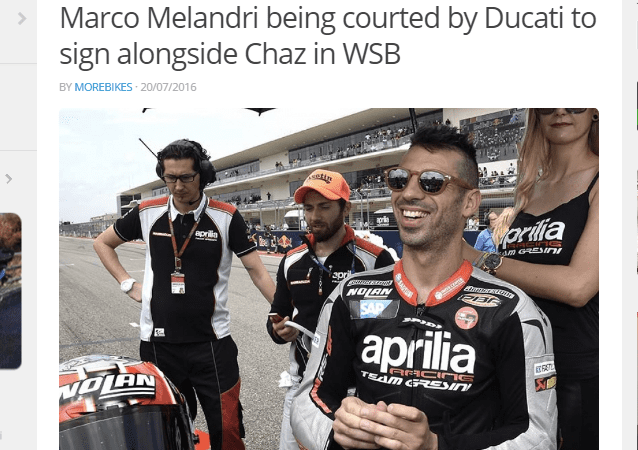 Confirmed: Our Melandri-to-Ducati WSB alongside Chaz story
