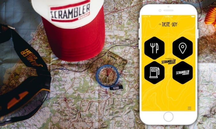 Ducati launches Taste of Joy app for Scrambler riders (looks pretty sweet for those up for some Italian miles)