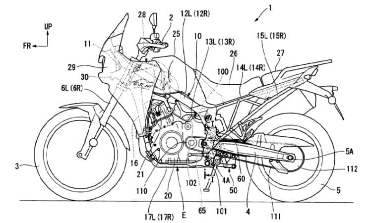 More patents suggesting Honda Transalp is back