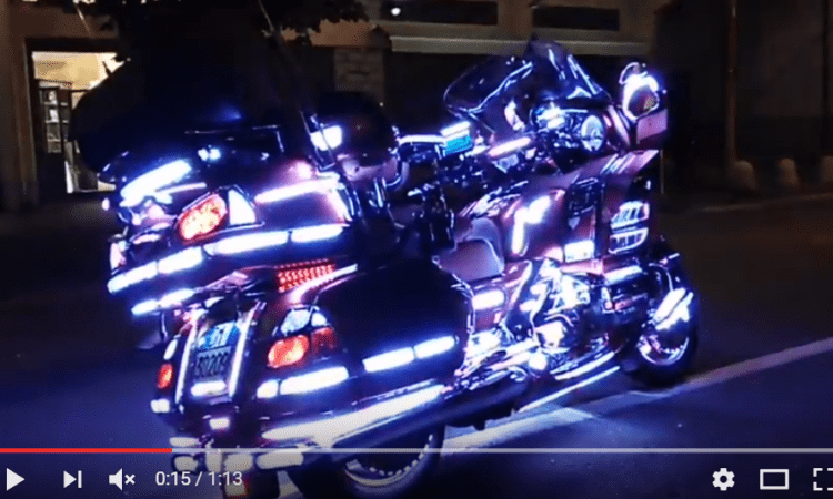 Video: When you go a bit OTT on the whole bike+lights front…