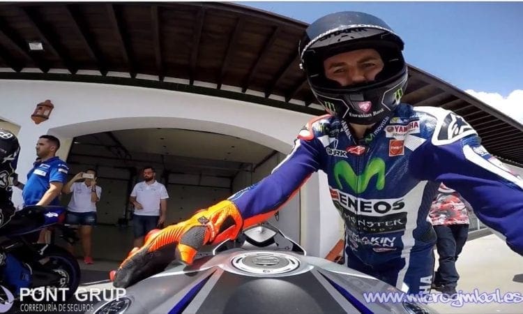Video: Lorenzo grabs a day-off track day at Ascari