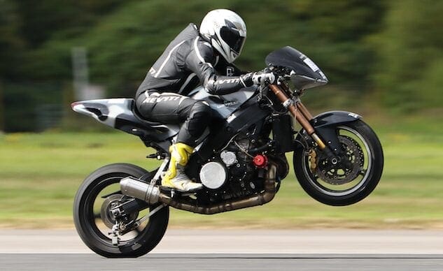 Video: The world’s FASTEST Wheelie! 213.309mph is the NEW world record set in the UK!