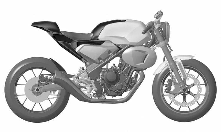 Honda puts in patent for the 300TT Racer retro funkster roadbike
