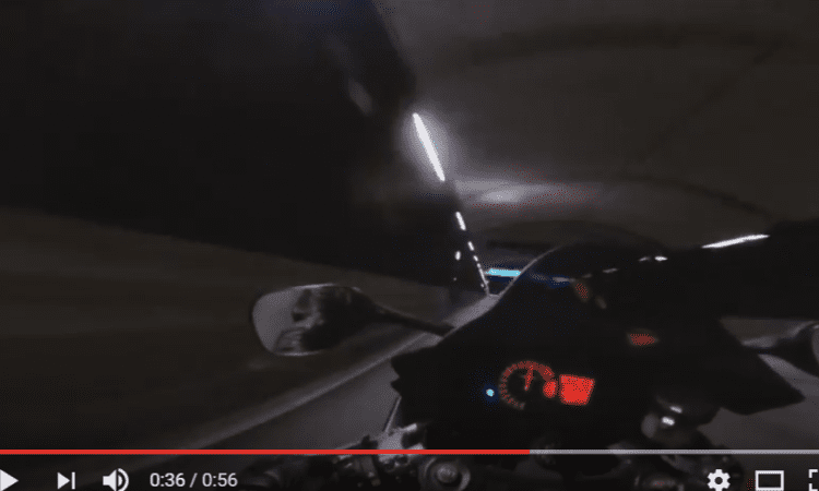 Video: Ghostrider’s 155mph wheelie in a tunnel