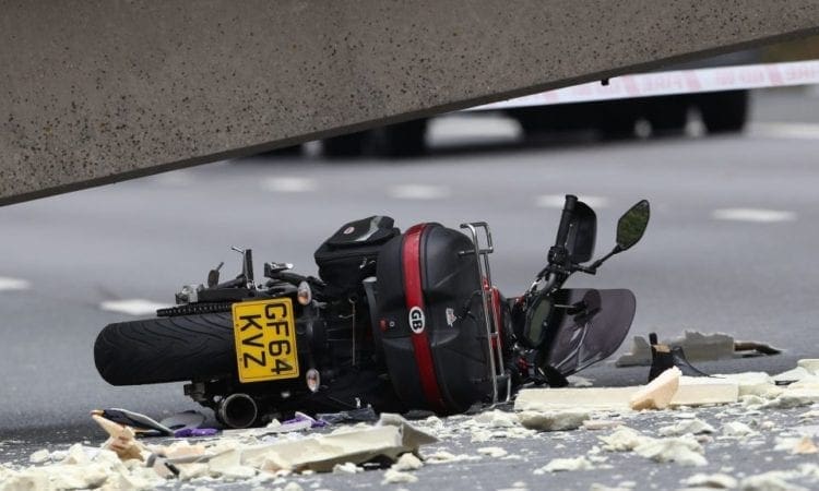 M20 bridge collapse biker: “My first thought was for my crushed MT-07!”