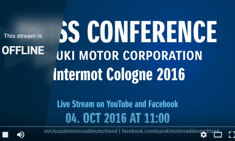 VIDEO: You can WATCH Suzuki’s world premiere 2017 model launch LIVE and HERE