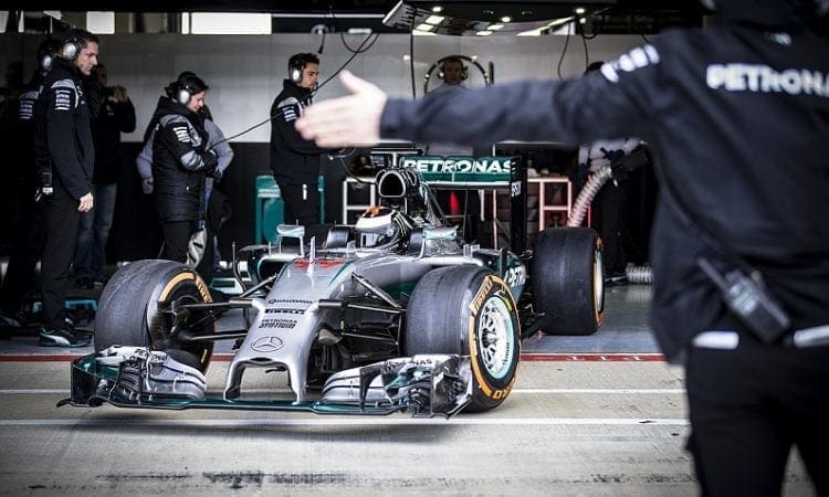 Jorge Lorenzo completes debut F1 test with Mercedes at Silverstone