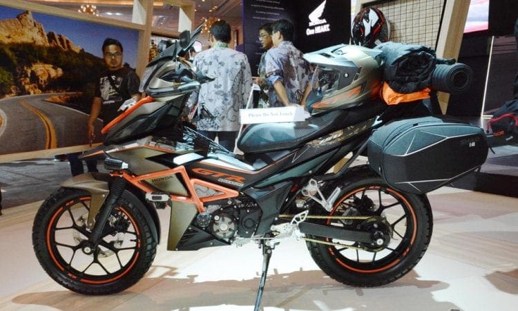 Honda’s GTR Adventure appears as official Honda special at motorcycle show… hmmm…