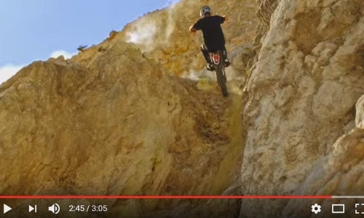 Video: Riding trials around an active volcano