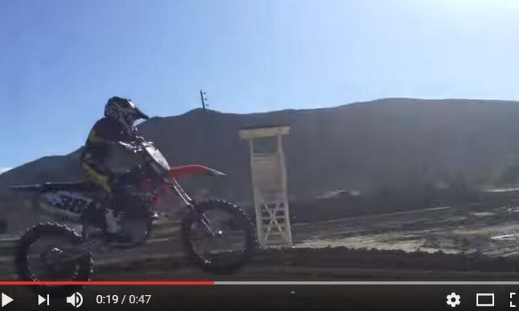 Video: Haiden Deegan (10) rides his dad’s factory 450cc motocross bike. Yep.