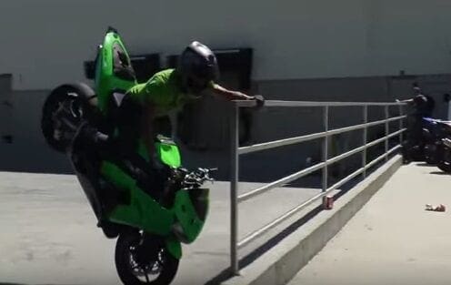 Video: Check out these incredible stoppie stalls and motorcycle stunts