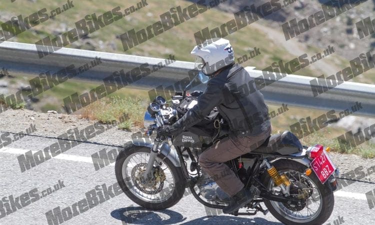 Spy Shots: Royal Enfield Conti test bike out on the road