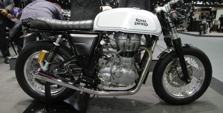 We’re liking this Royal Enfield Continental GT Liberty Moto special… pretty funky