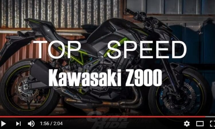 Video: Kawasaki Z900 top speed run