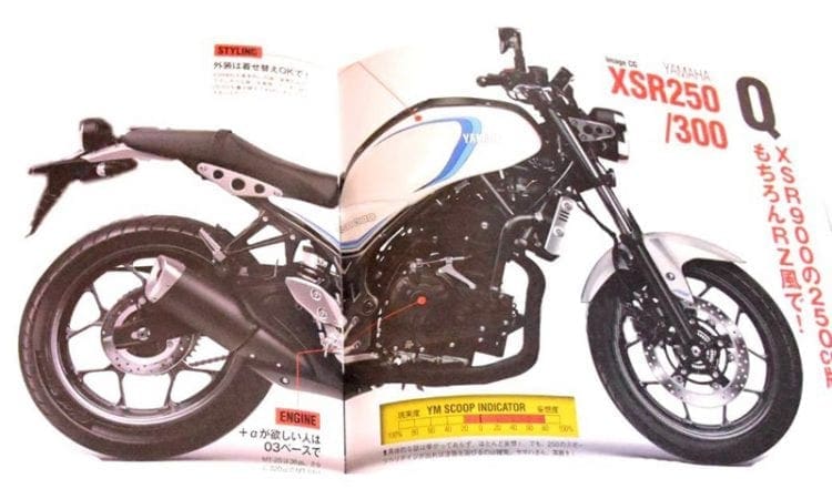 Oh boy! Yamaha’s plans for an XSR300 (the NEW RD350 retro) revealed in Japanese magazine!