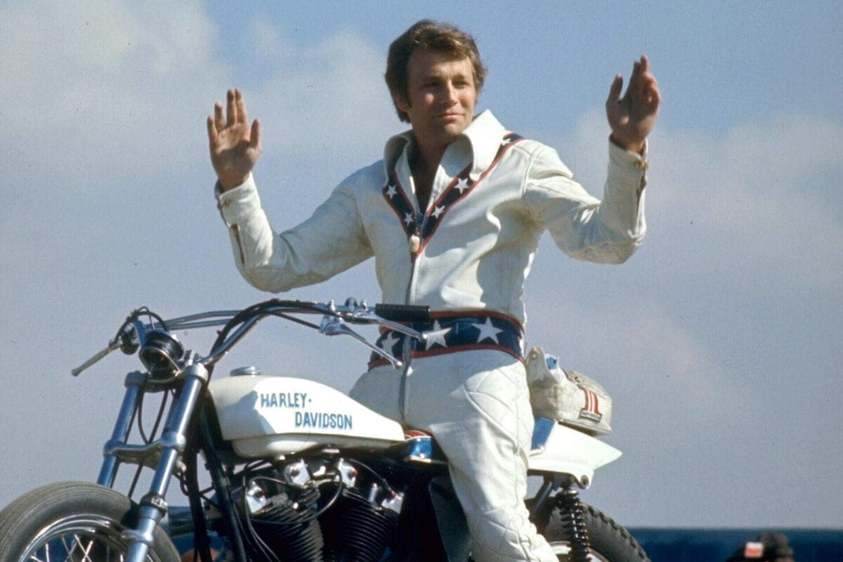 Evel Knievel’s famous jump suit and diamond-encrusted walking cane up for auction!