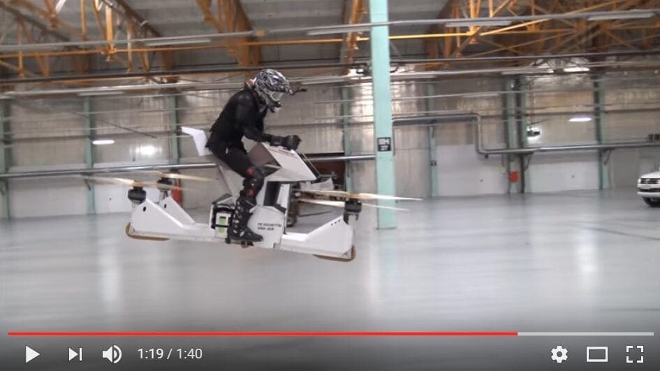 Video: Russian company releases footage of flying drone motorcycle