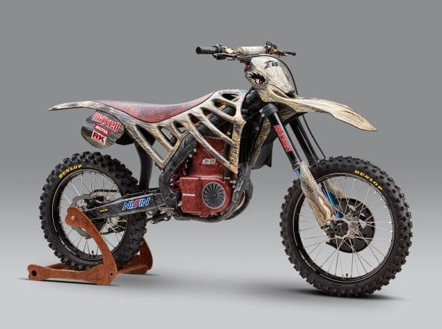 Dinosaur-themed electric dirtbike from Mugen and Honda!