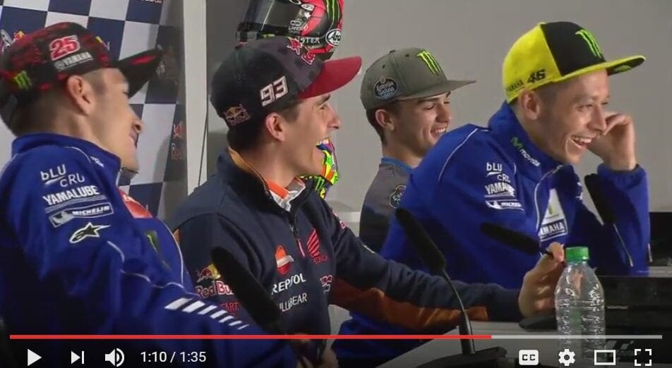 MotoGP video: So Valentino, if the other riders were pizza toppings, what would they be? Worth a watch…