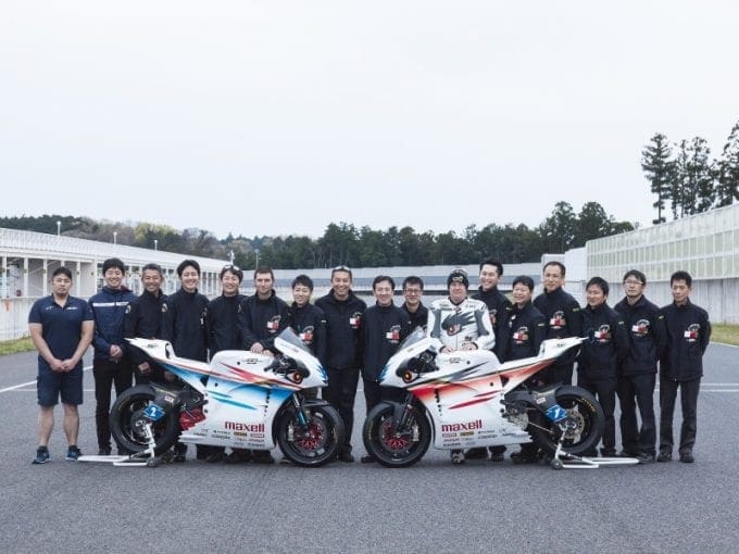 Guy Martin and John McGuinness out in action in Japan testing electric TT bikes