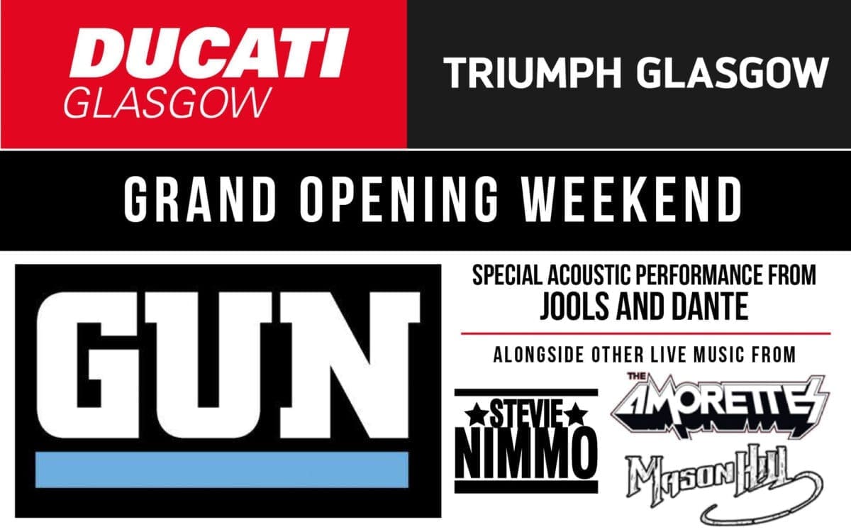 This Weekend: Ducati and Triumph Glasgow Revved up to Rock!