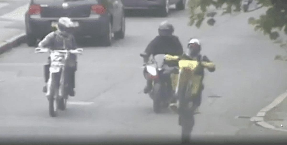 Video: Police hunt bikers who caused Nottingham city centre chaos