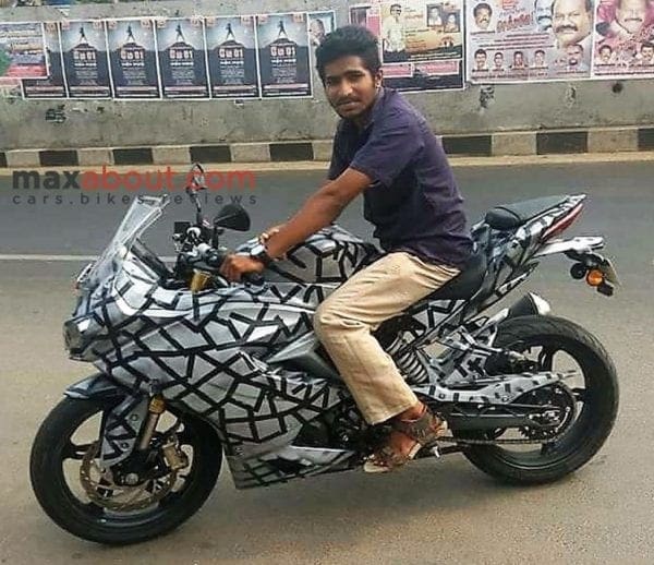 Spy Shots: BMW S310RR (TVS Apache RR 310S) spotted in full camouflaged fairing