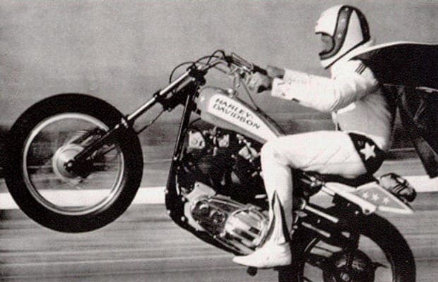 Video: Celebrating 50 years since Evel Knievel first cleared 16 cars on his motorcycle