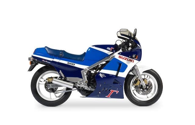 1989 Suzuki RG500 with ONE mile on the clock goes under the hammer!