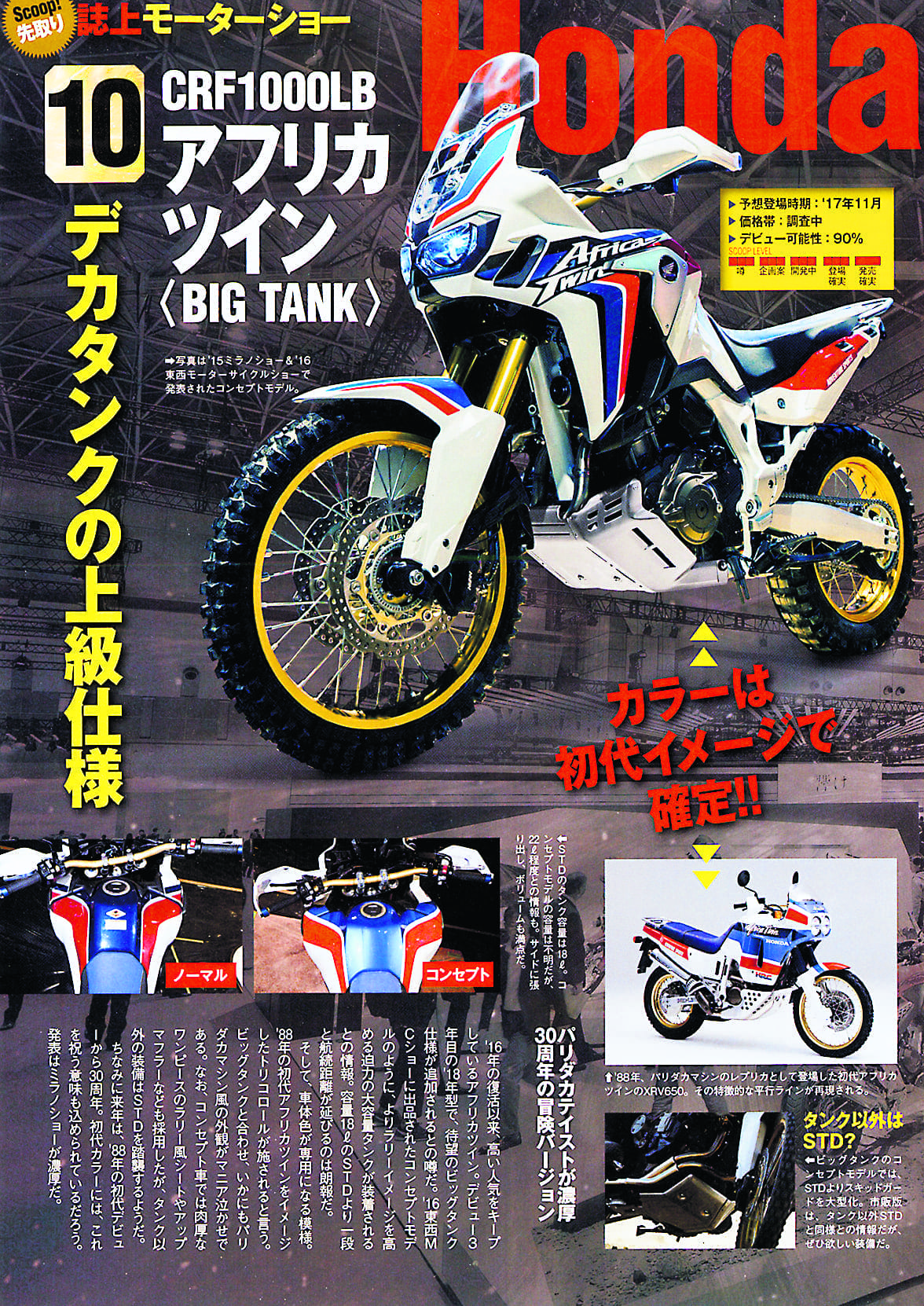 2018 Africa Twin going ‘big tank’ and more enduro