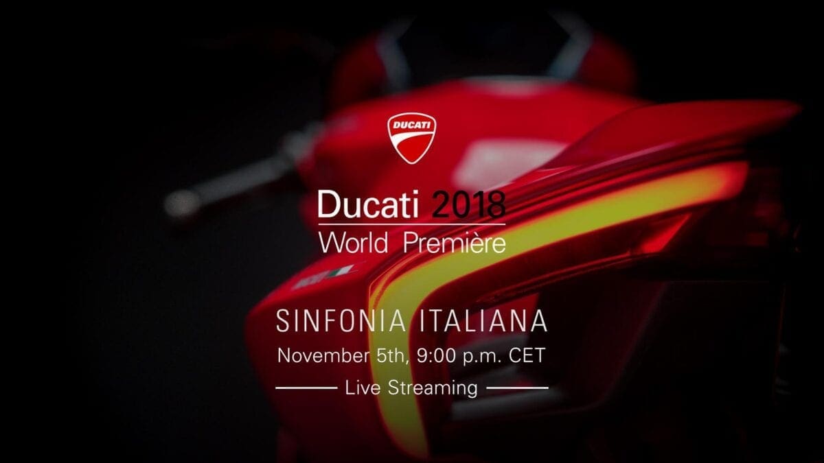 Want to watch the LIVE Ducati launch of its 2018 motorcycles? Well you can. Right here, for FREE.