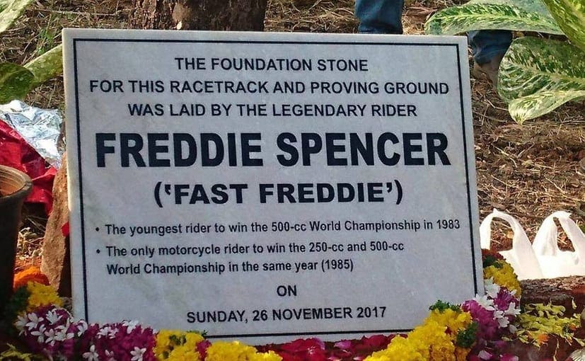 ‘Fast Freddie’ Spencer lays foundation for the first of three new race tracks in India