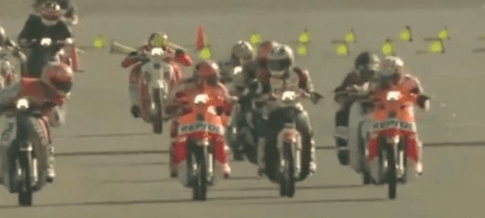 Video: Marquez vs Pedrosa on Honda Super Cub 110’s