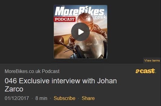 Podcast 46  – Exclusive interview with Johan Zarco