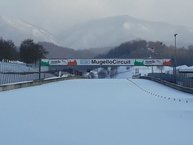 Brrrr! The snow coats Europe’s top tracks this morning… how many can you name?