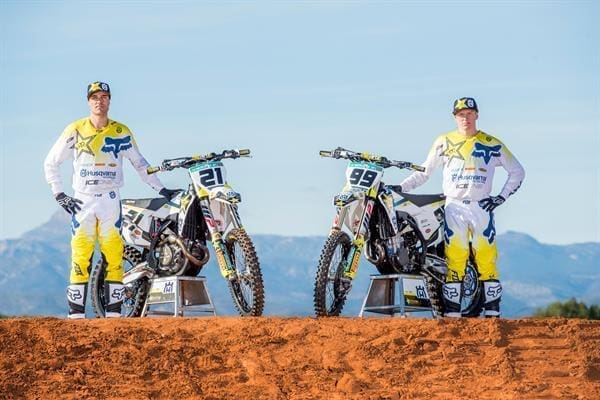 VIDEO: Max Anstie and Gautier Paulin get to grips with the 2018 Rockstar Energy Husqvarna Factory Racing MXGP machines