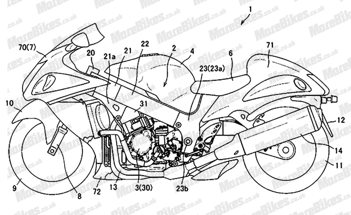 Next-gen Hayabusa: Suzuki patents semi-automatic transmission for the bike