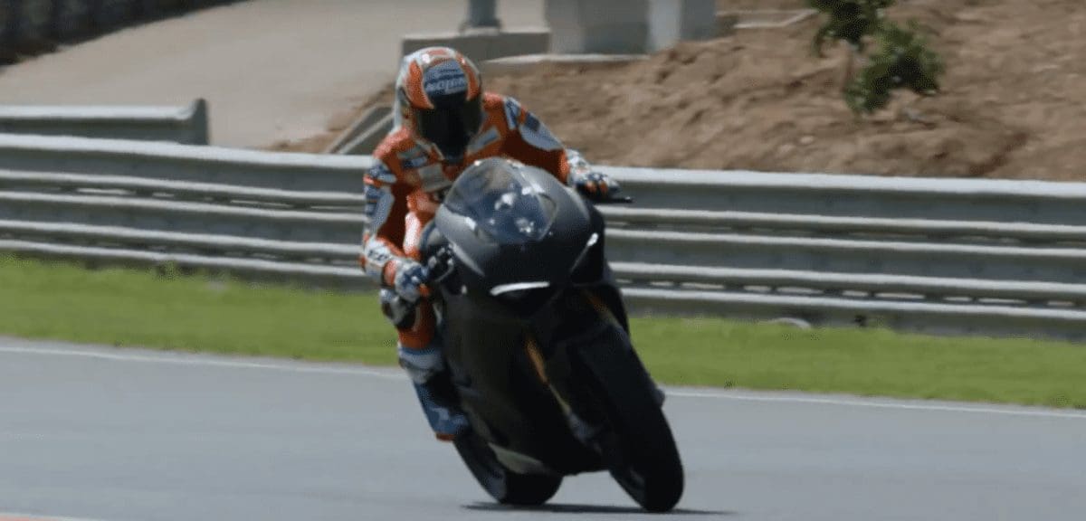 VIDEO: Casey Stoner gets to grips with the new Ducati Panigale V4