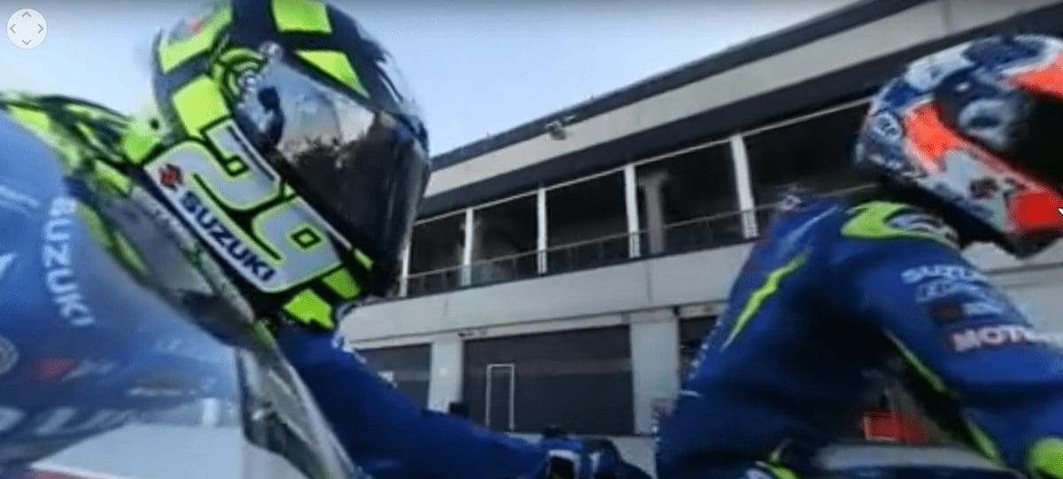 VR VIDEO: On-board the Team Ecstar Suzuki GSX-RR MotoGP machine with Andrea Iannone and Alex Rins