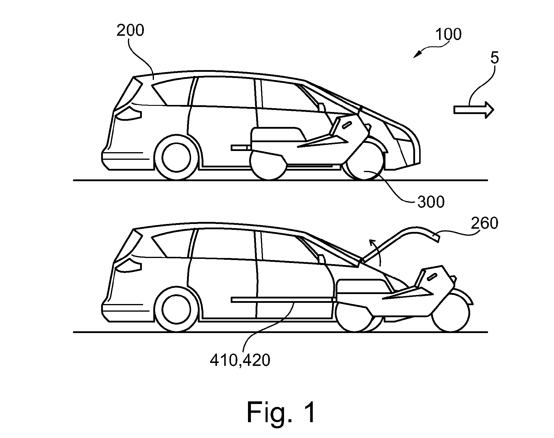REVEALED: Ford patents car with built-in deployable motorcycle