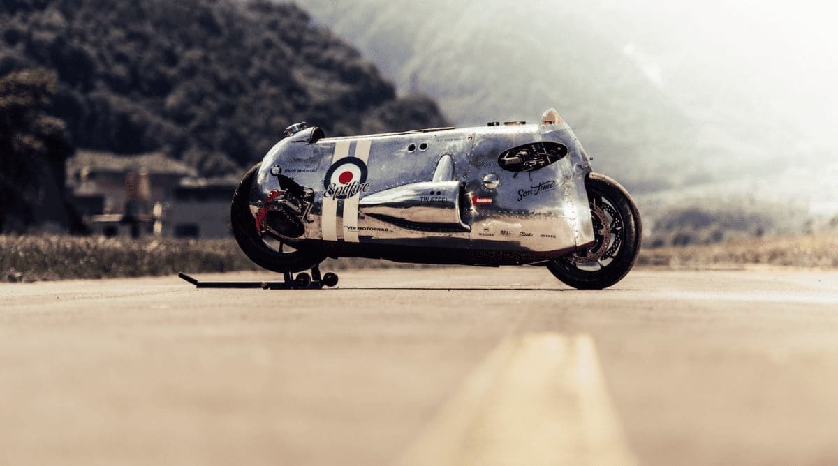 TW Steel, BMW Motorrad and VTR Customs join forces to create a Spitfire-inspired custom motorcycle and six timepieces